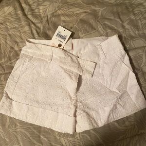 NWT Love…ady White Eyelet White shorts